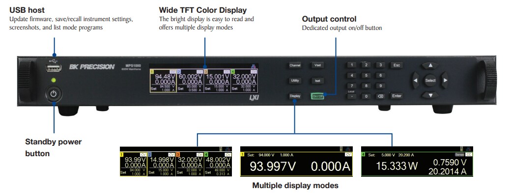 B&K Precision MPS Modular System DC Power Supplies